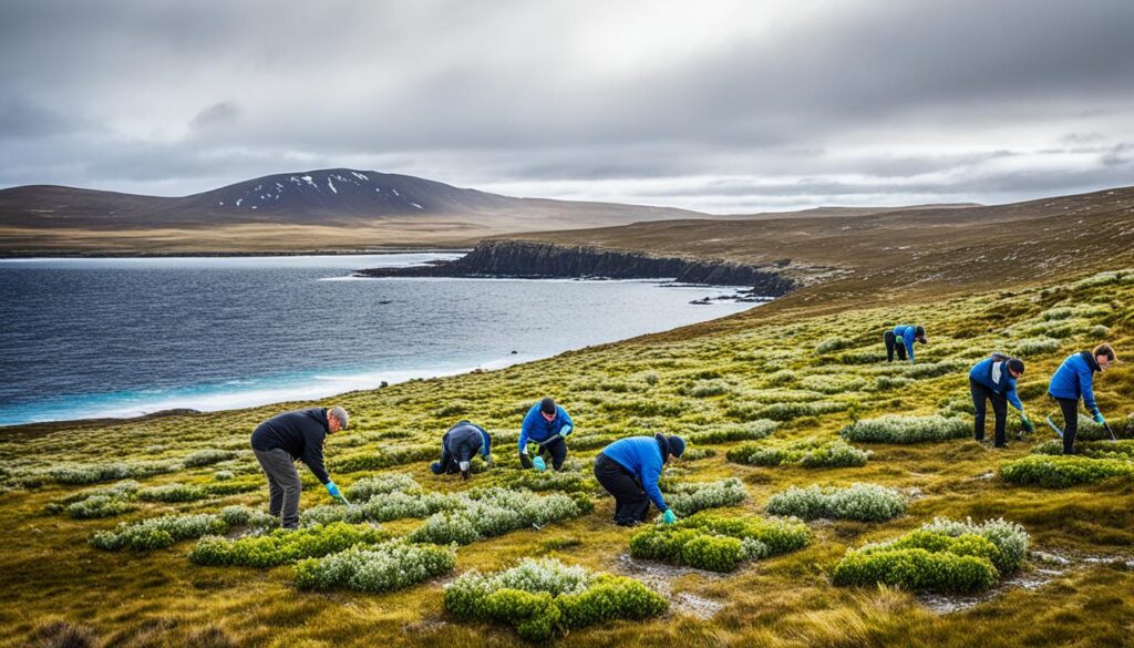 Eco-friendly weed control in Falkland Islands