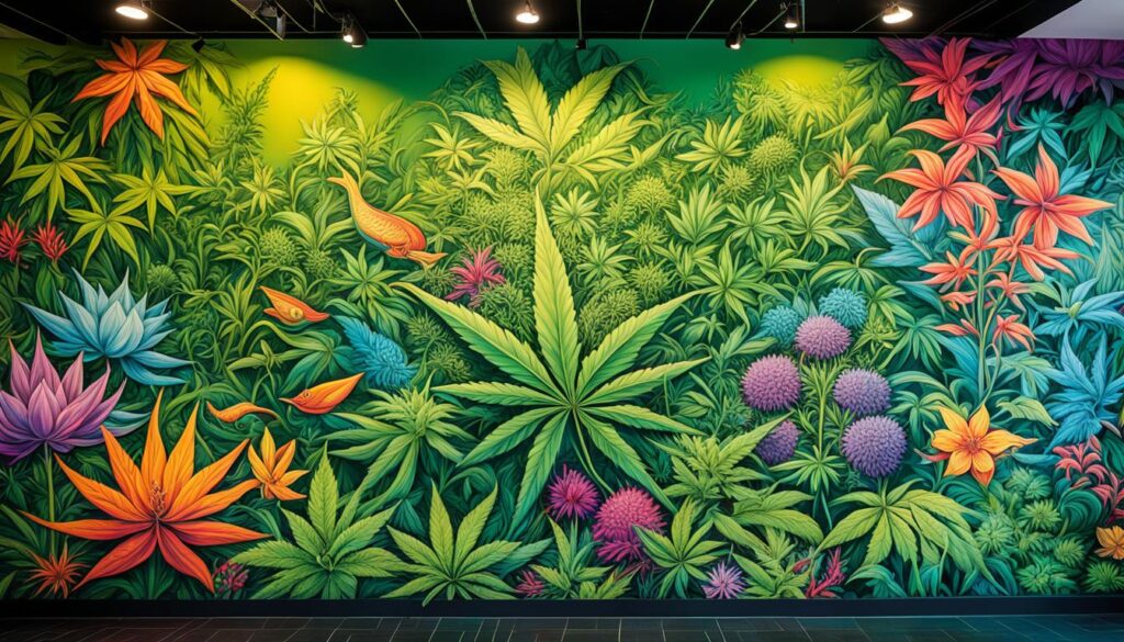 cannabis art in Indonesia